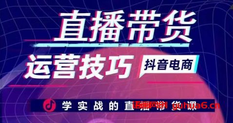 直播带货运营技巧，学实战的直播带货课网赚课程-副业赚钱-互联网创业-手机赚钱-挂机躺赚-语画网创-精品课程-知识付费-源码分享-免费资源语画网创