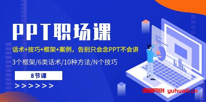 PPT职场课：话术+技巧+框架+案例，告别只会念PPT不会讲（8节课）网赚课程-副业赚钱-互联网创业-手机赚钱-挂机躺赚-语画网创-精品课程-知识付费-源码分享-免费资源语画网创