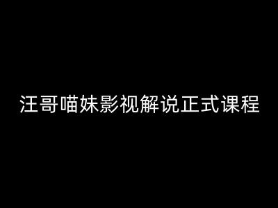 汪哥影视解说正式课程：剪映/PR教学/视解说剪辑5大黄金法则/全流程剪辑7把利器等等网赚课程-副业赚钱-互联网创业-手机赚钱-挂机躺赚-语画网创-精品课程-知识付费-源码分享-免费资源语画网创